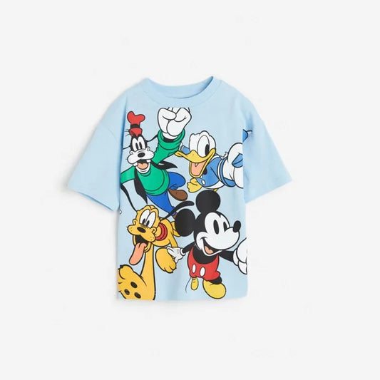 Children Summer Clothes Tees Tops Cartoon Mickey Baby Boys T-shirt Fashion Casual Loose Kids T Shirts Boys' Short-sleeved