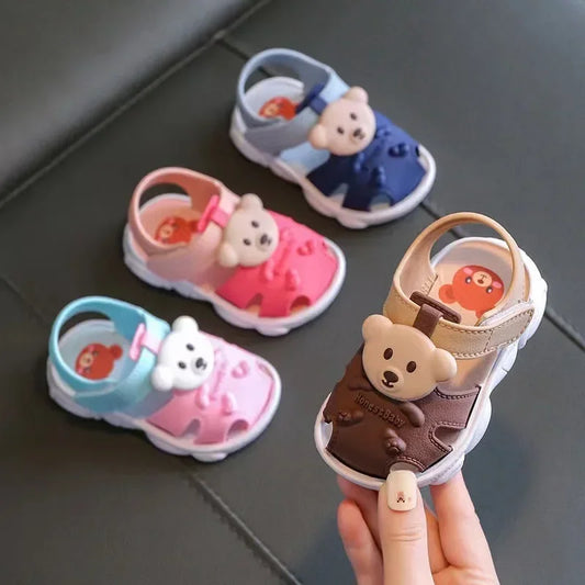 2023 Summer Baby Boys Girls Sandals Children Beach Sandals Cartoon Infant Toddler Shoes Comfortable Soft Sole Kids Student Shoes