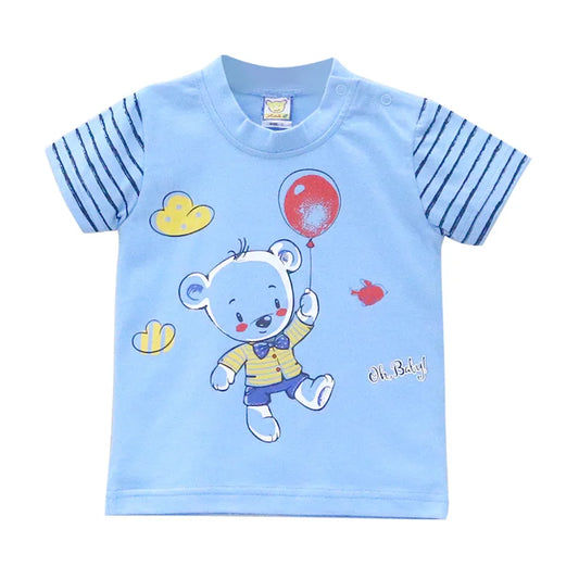 Children Pure Cotton T Shirts 1 to 4 years old baby boys and girls clothes