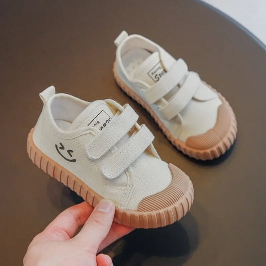 2023 New Boys Girls Baby Canvas Shoes Non-slip Soft Cute Kids Canvas Shoes Boys Girls Toddler Sneakers Childrens Casual Shoes