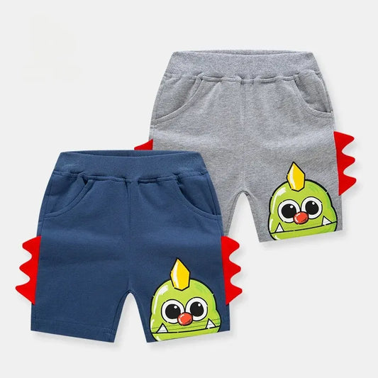 Summer Shorts Cartoon Children Pants Baby Boys Dinosaur Style Trendy Bottoms Casual Cotton Material Soft Touch Korean Style
