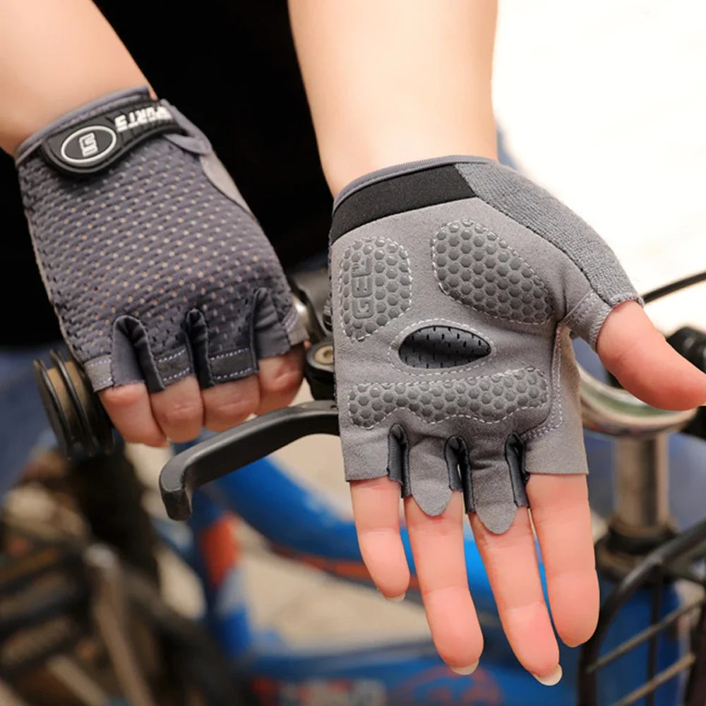 1 Pair Kids Cycling Gloves Boys Girls Half Finger Bike Gloves Children Bicycle Glove Child Sport Gloves Non Slip for Outdoor