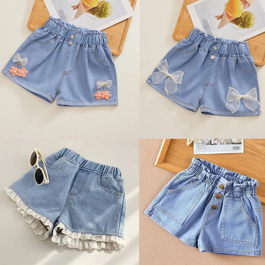 New Kids Baby Summer Cool Cute Denim Clothing Shorts Pants Clothes Fashion Children Girls Casual Short Trousers Casual Jeans