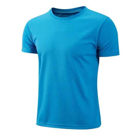 Summer t Shirt For Men Casual White t-Shirts Man Short Sleeve Top Breathable Tees Quick Dry Gym Shirt Soccer Jersey Male Clothes